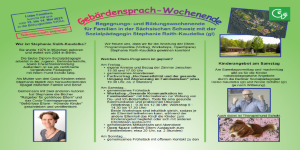 Sachsen: Gebärdensprach-Wochenende für Familien
