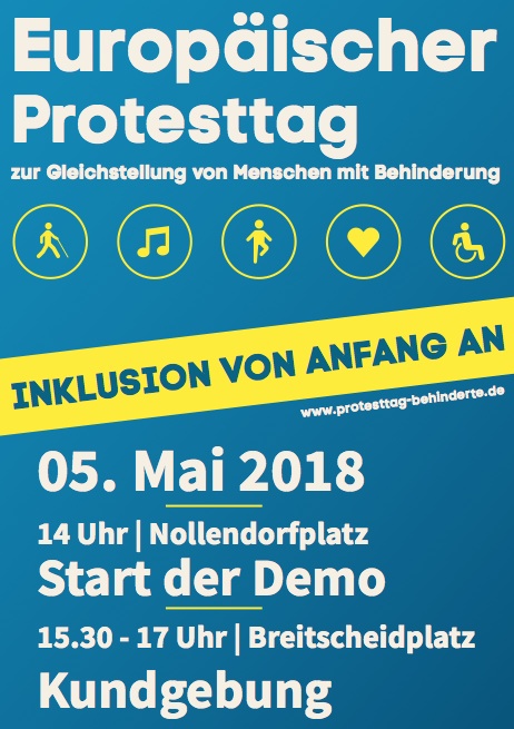 Plakat Protesttag Berlin am 5. Mai 2018